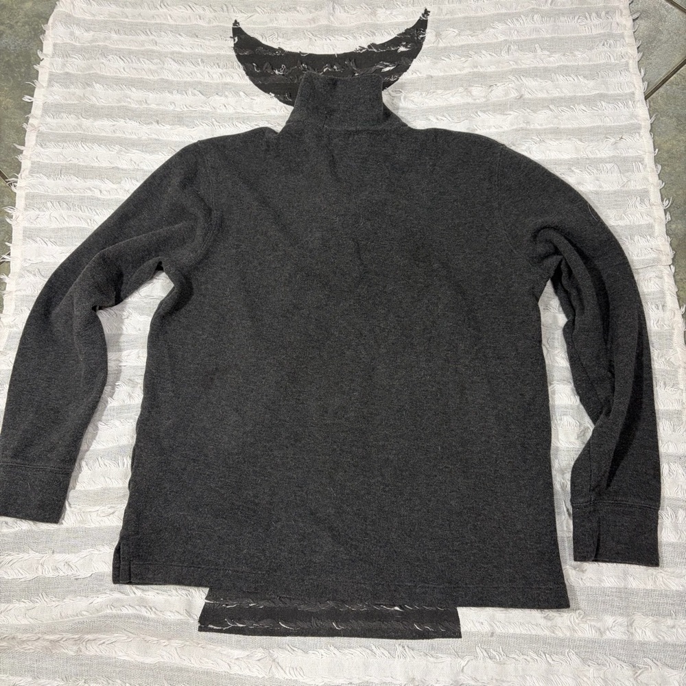 Polo Ralph Lauren Sweater Men Quarter Zip Pullover Estate Rib Sz M Casual Preppy - Picture 11 of 11